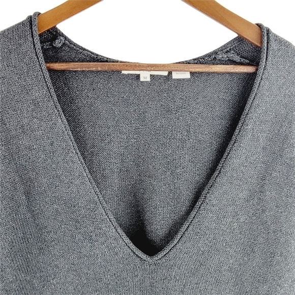Pria Gray oversized V neck sweater size M - Picture 8 of 9